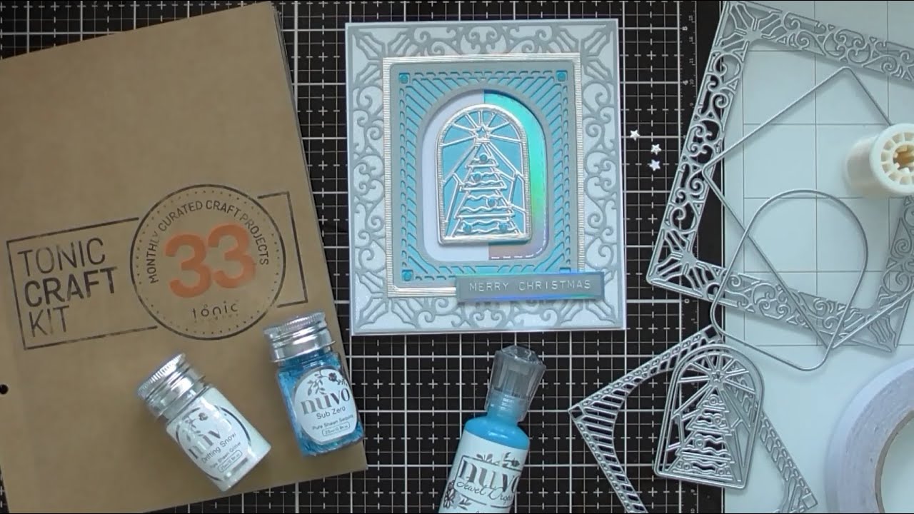 White Wonderland Spinner Card with Tonic Craft Kit #33 :D