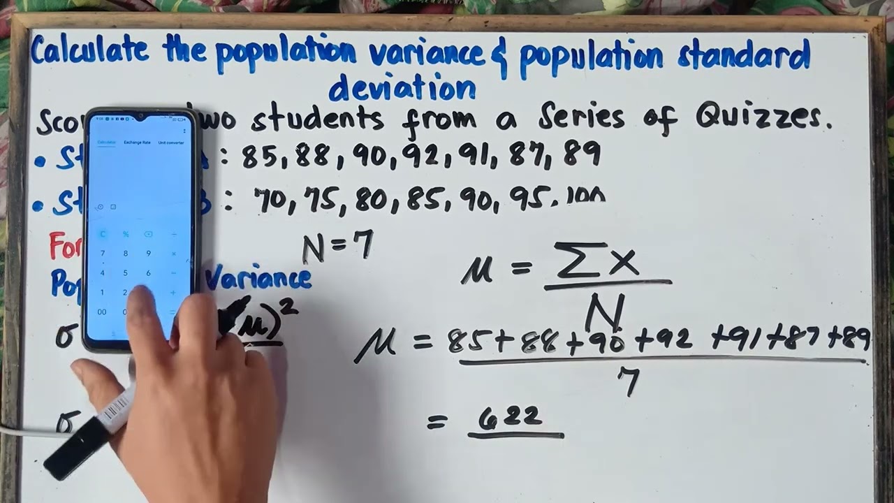 Measures of Variability | Calculate the Population Variance and Population Standard Deviation |