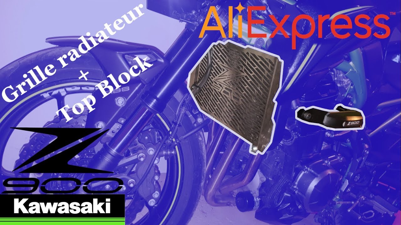 Je pose Grille de radiateur et Top Block sur mon Z900