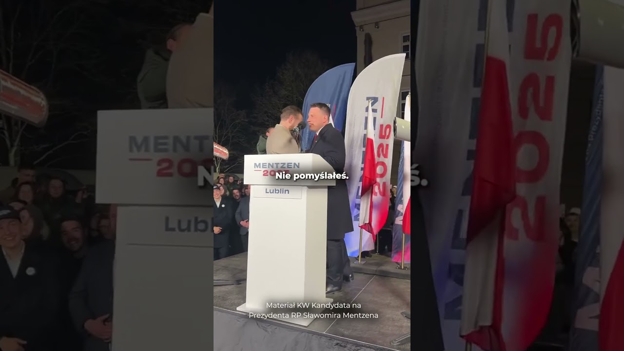 STANOWSKI WBIŁ NA WIEC MENTZENA