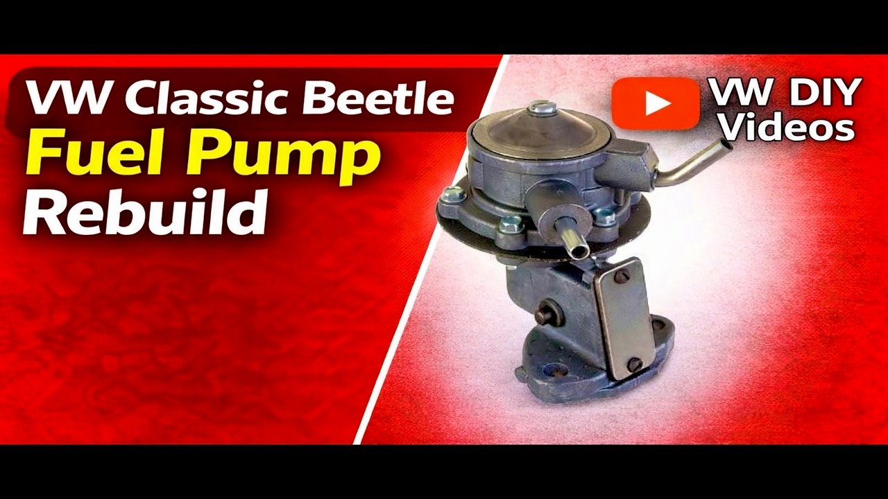 VW BEETLE FUEL PUMP REBUILD PIERBURG CLASSIC - VW RESTORATION AN DIY CHANNEL #sladesbeetle #vwbug