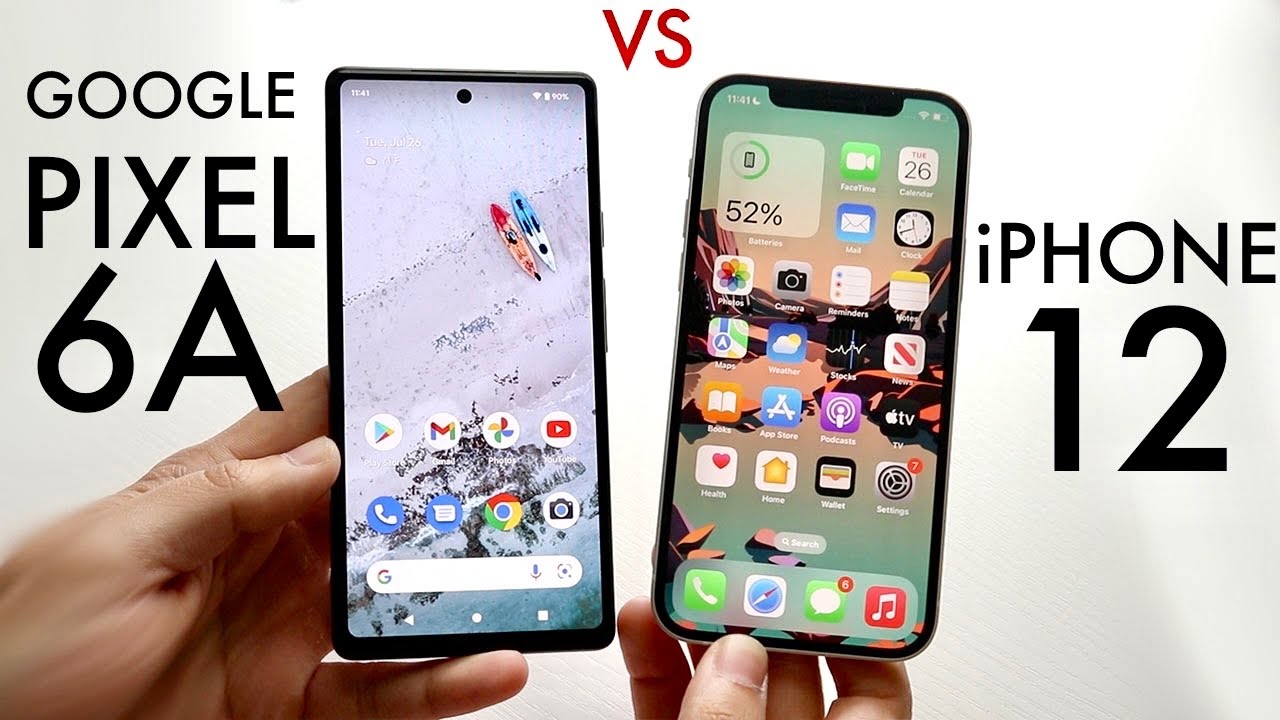 Google Pixel 6A Vs iPhone 12! (Comparison) (Review)