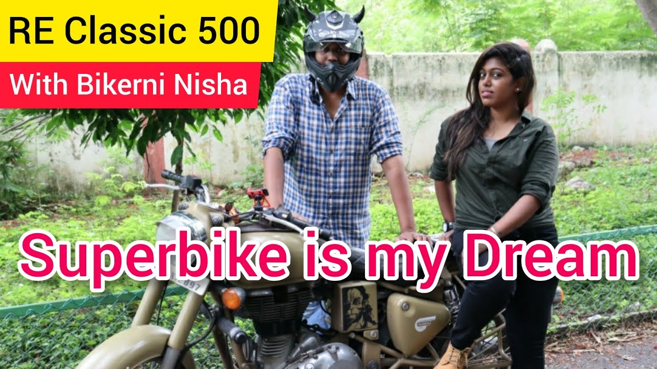 Royal Enfield Classic 500 | Bikerni | Review in Tamil | Madarasi Vlogs | Kishor Subramanian