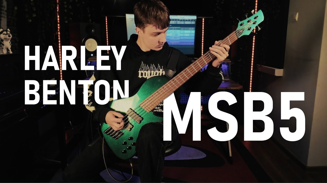 Harley Benton MSB-5 Flip Flop Blue (METAL PLAYTHROUGH)