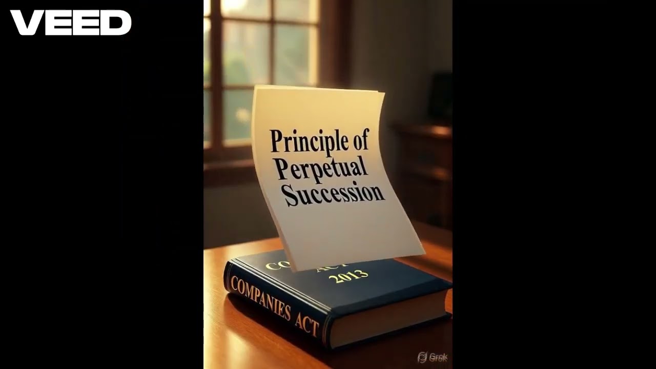 Why a Company Never Dies? | Principle of Perpetual Succession Explained|  explain with simple story