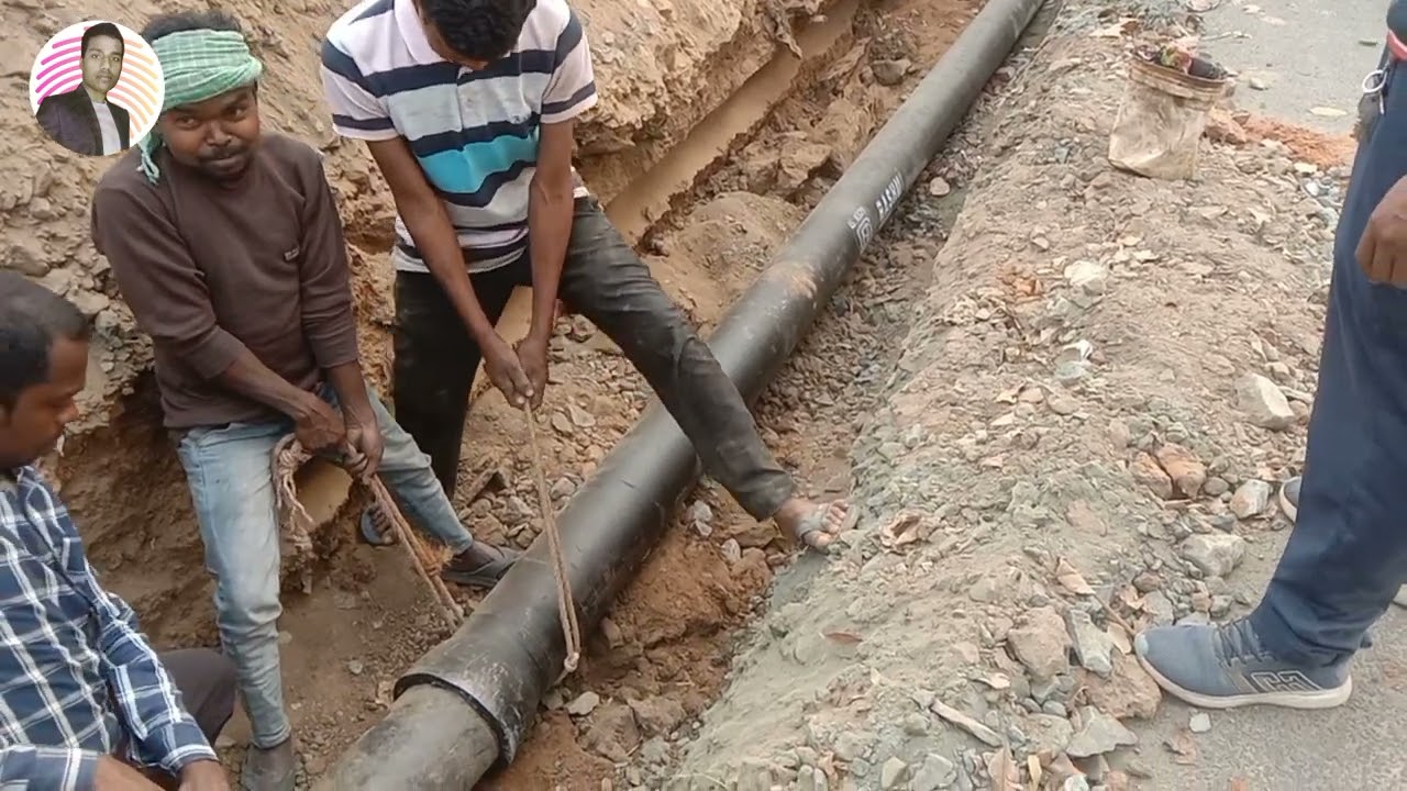 Di pipe laying | di pipe leak repair 200mm | relaying di pipe