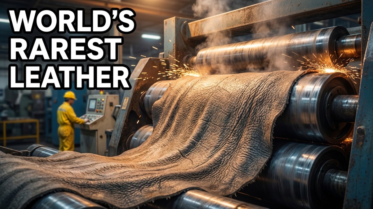 Inside the Elephant-Hide Factory: How the World's Rarest Leather Is Made | Full Process