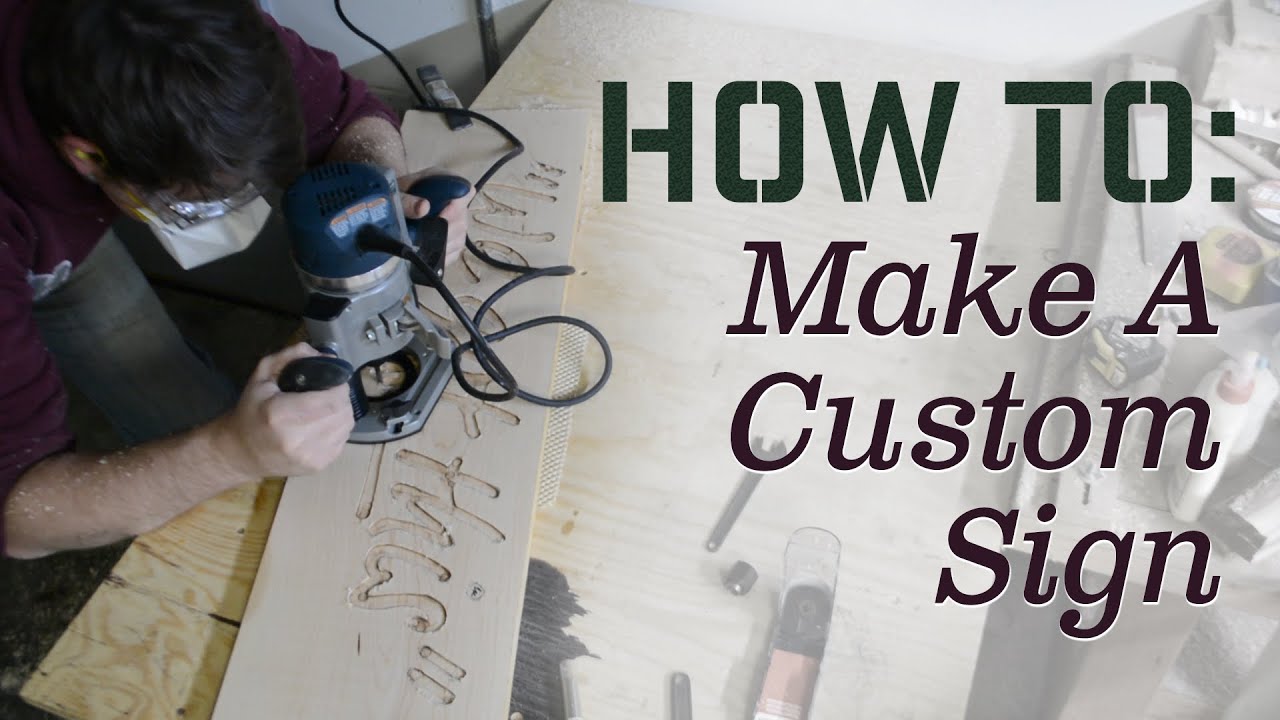 Make a Wooden Sign - Router Project