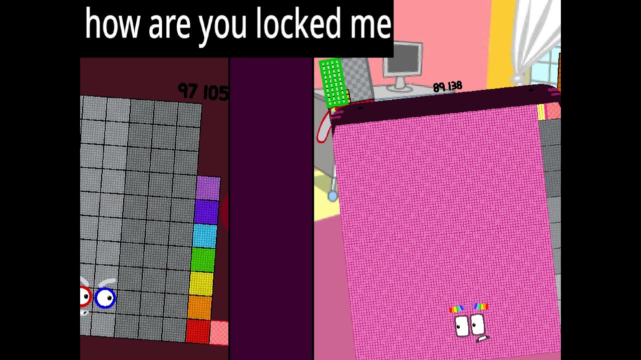 97105 lockes his Numberblocks in his room/Grounded
