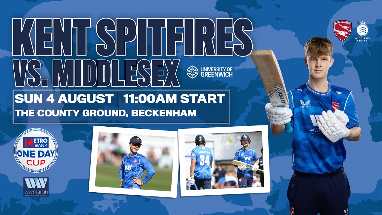 🎥 LIVE STREAM | Kent Spitfires vs. Middlesex