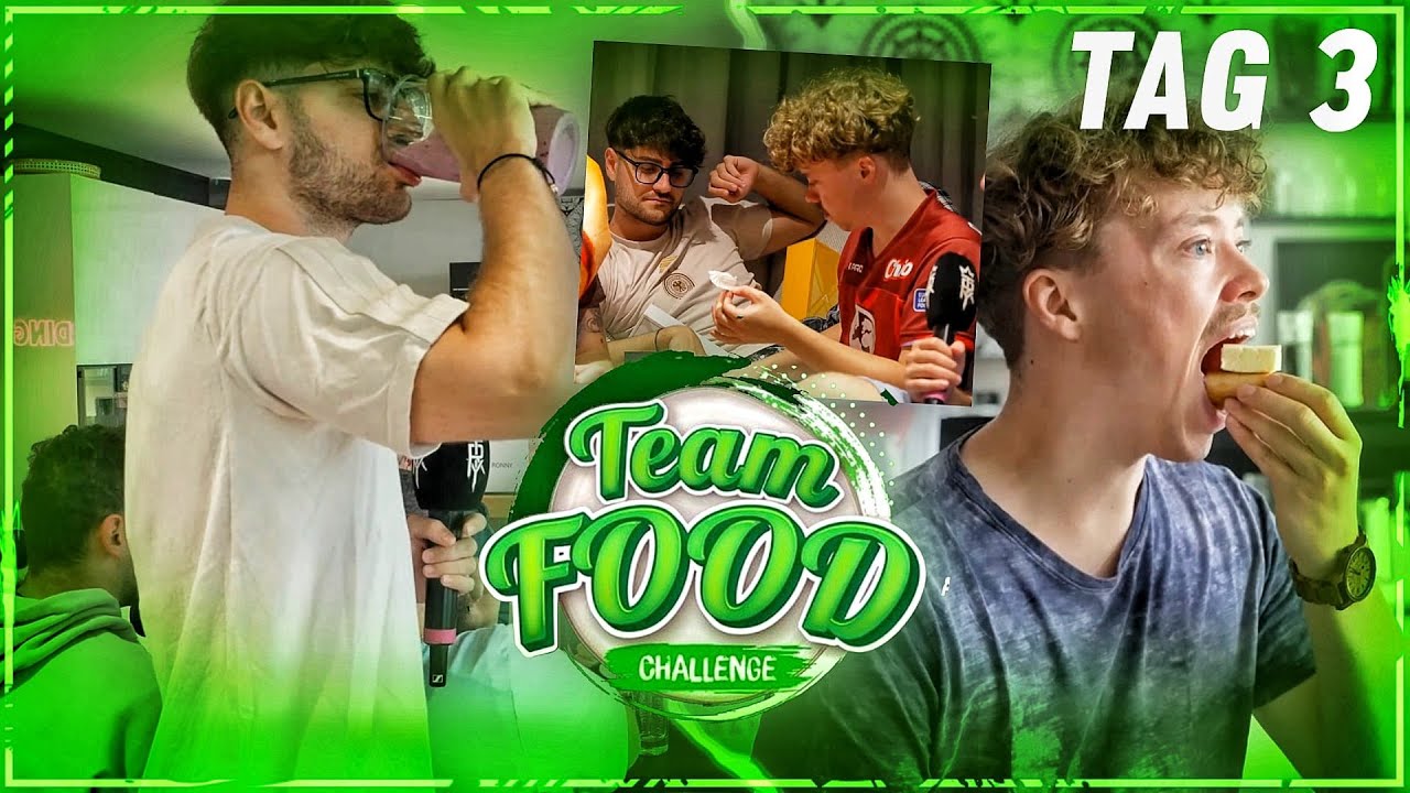 BUTTER WÜRFEL ALS MITTAGESSEN??🤢😱 Team Food Challenge mit Trymacs, Rohat, Abugoku & co. Tag 3🔥