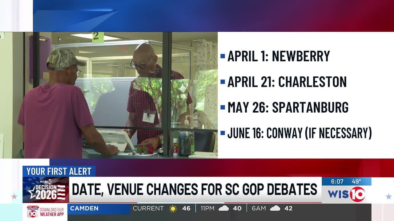 SC GOP changes dates, locations of gubernatorial debates