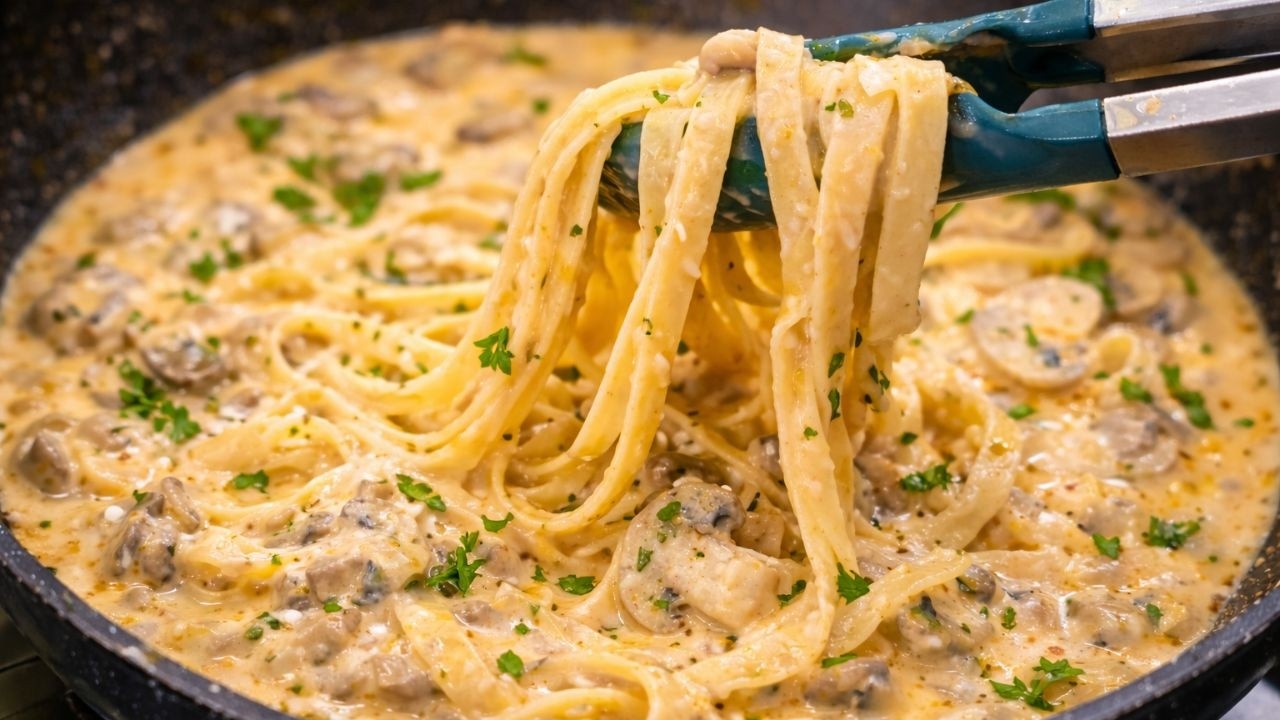 This Creamy Mushroom Pasta Is So Simple and So Good