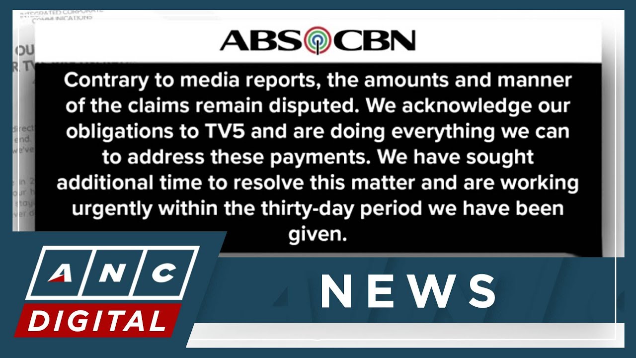 ABS-CBN issues official statement on partnership with TV5 | ANC