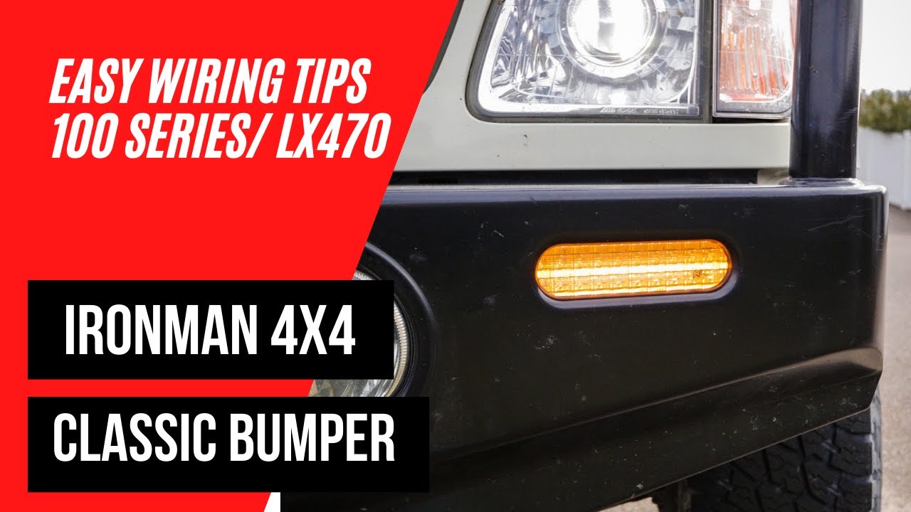 Простая прокладка проводки бампера Ironman 4x4 #100serieslandcruiser #lx470