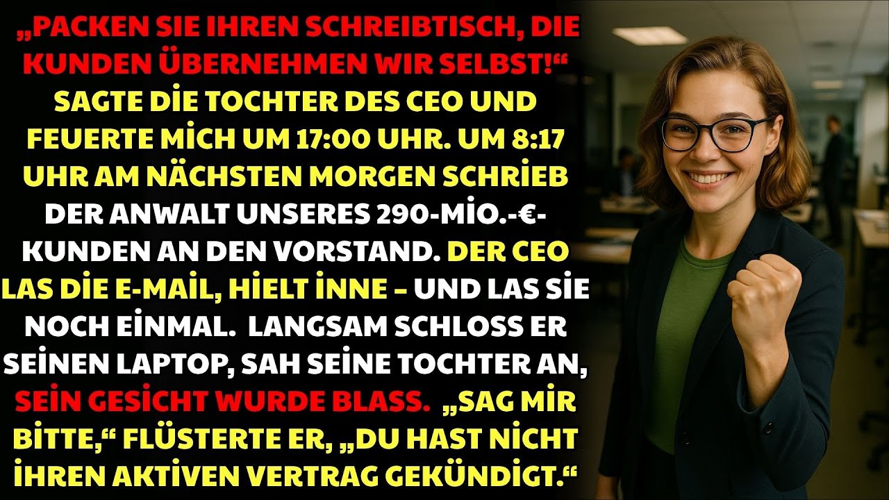 Von Der CEO-Tochter Gefeuert – Mit Einer Vertragsklausel Sicherten Ich Mir Den 290 Mio.-€-Kunden ♟️