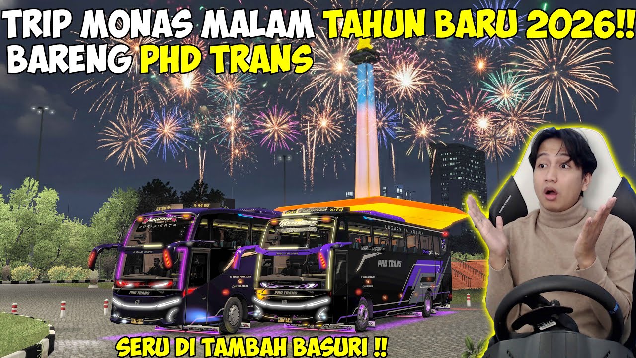 TRIP MONAS MALAM TAHUN BARU 2026 BARENG PHD TRANS SERU BANGET FULL BASURI !!