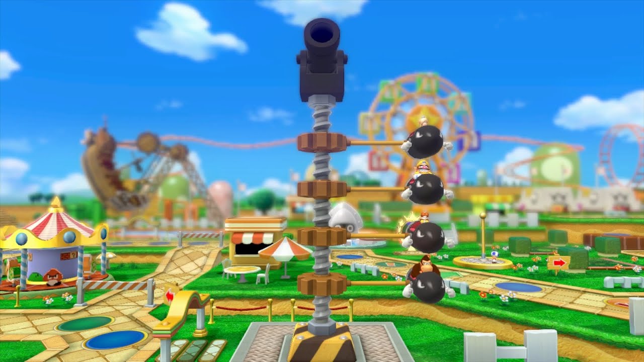 Mario Party 10 Mario Party #452 Rosalina vs Wario vs Daisy vs DK Mushroom Park Master Difficulty