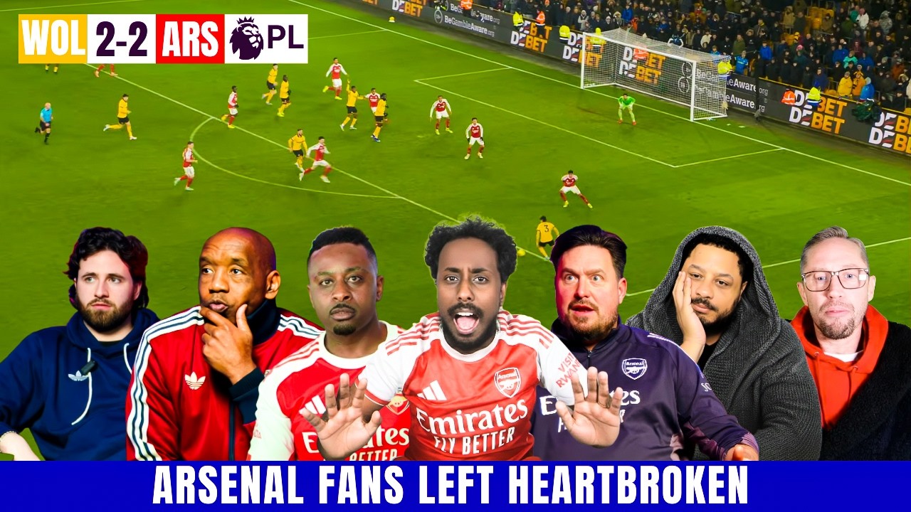 WOLVES 2-2 ARSENAL 🍼 ARSENAL FANS IN MELTDOWN😭