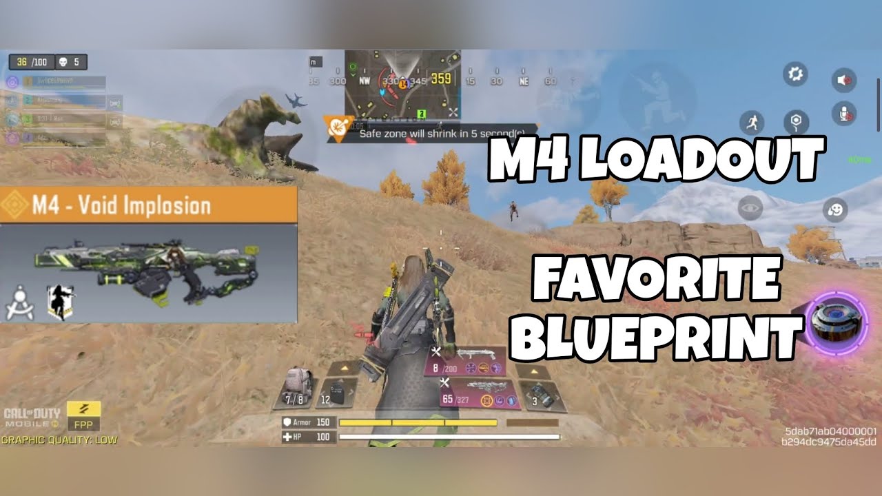 USING THE M4 Void Implosion BLUEPRINT & LOADOUT - CODM BR Gameplay