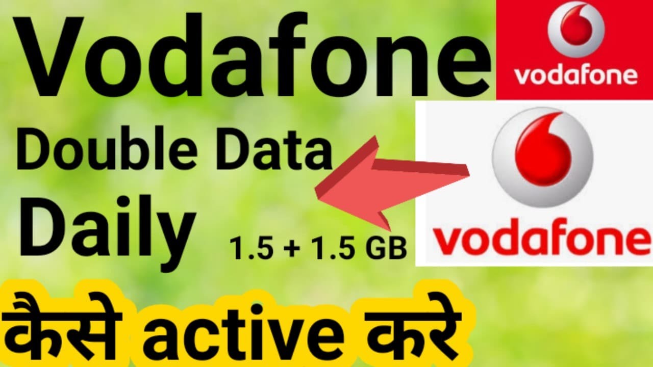 vodafone double data offer how to activate / vodafone double data offer | Nagarji Technical