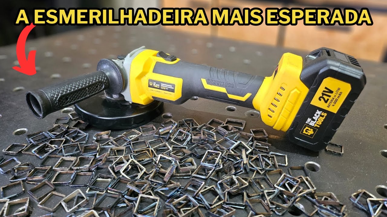 Review e Teste da Esmerilhadeira TCA21B da The Black Tools