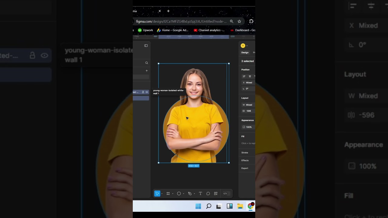 Обтравочная маска Figma в Photoshop #figma #figmadesigner