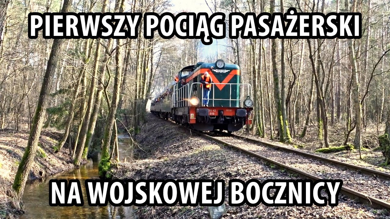 Pierwszy w historii pociąg pasażerski do Bożenkowa! Wojskowa bocznica ukryta w lesie