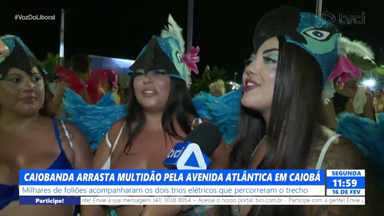 CAIOBANDA ARRASTA MULTIDÃO PELA AVENIDA ATLÂNTICA EM CAIOBÁ