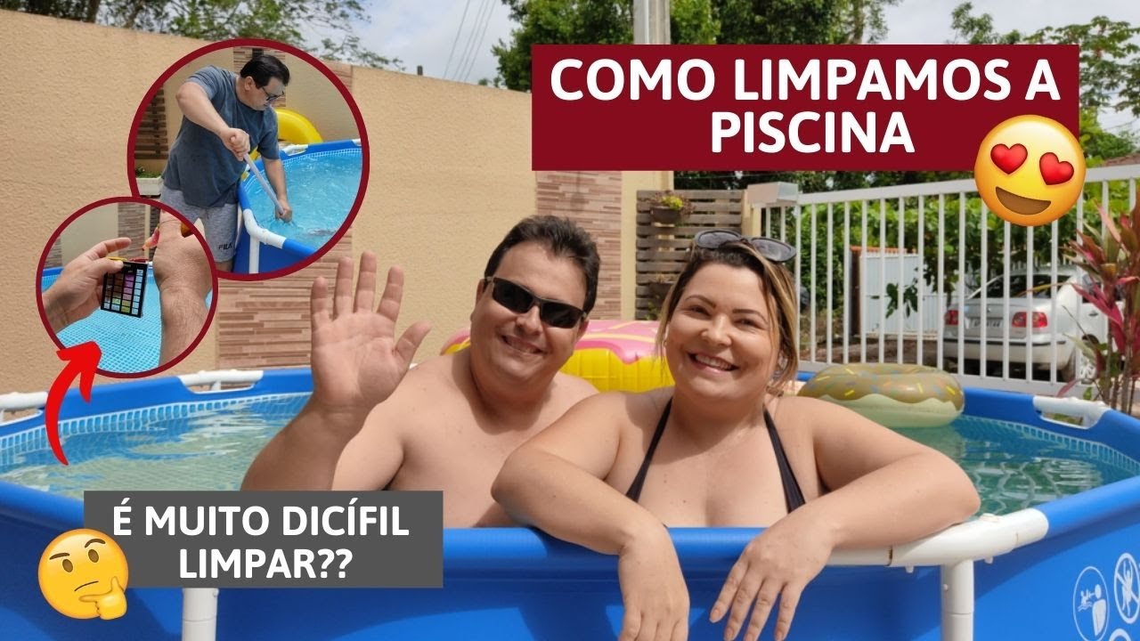 Limpando minha piscina Intex - Passo a Passo e produtos usados l Alessa Vale