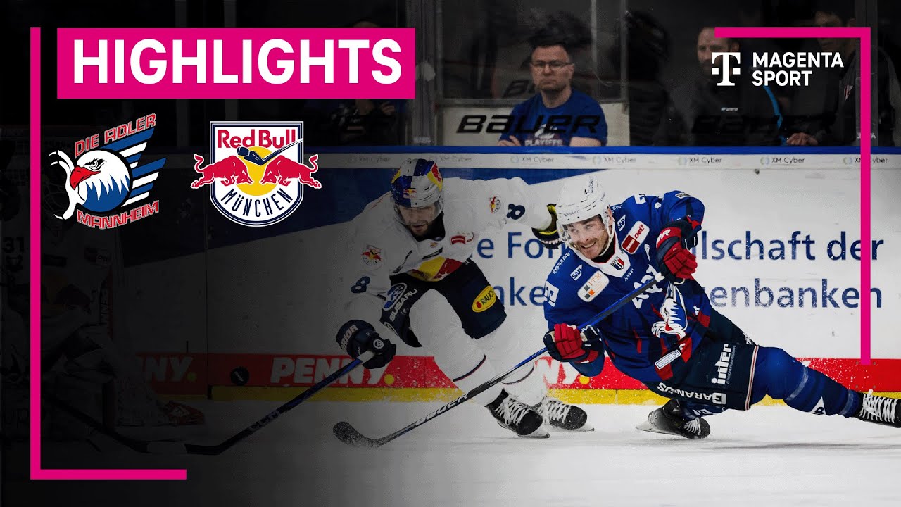 Adler Mannheim - EHC Red Bull München | PENNY DEL Playoffs | MAGENTA SPORT