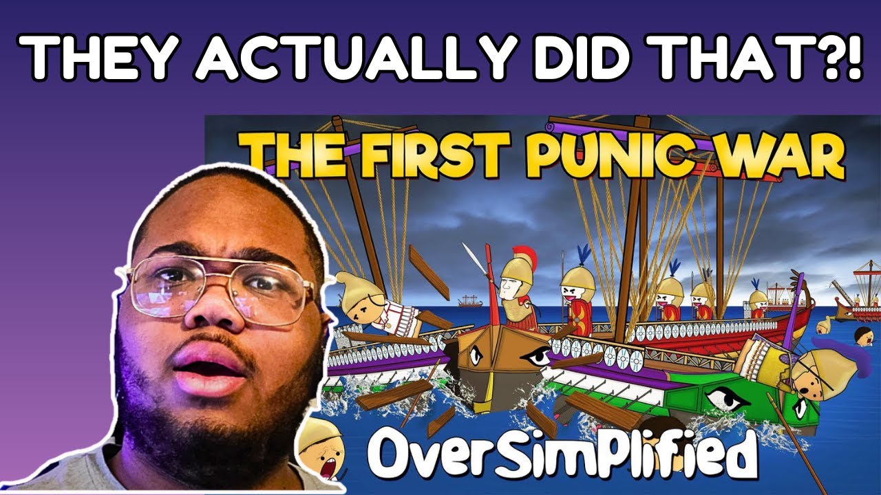 THE FIRST PUNIC WAR WAS INSANE?! | Oversimplified Reaction (Part 1)