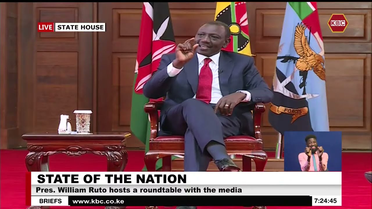 President Ruto hosts a Roundtable with Media editors at State House