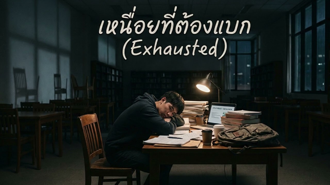 เหนื่อยที่ต้องแบก Exhausted #เหนื่อยที่ต้องแบก#งานกลุ่ม#เดอะแบก#SunoAI#เพลงเศร้า