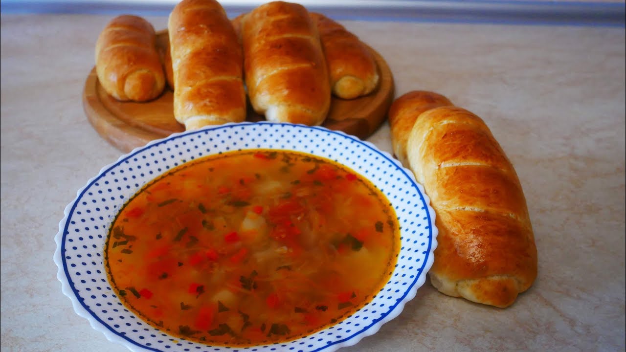 Вкуснейшие МИНИ БАТОНЫ и овощной суп с фасолью и помидорами Выпечка и кулинария