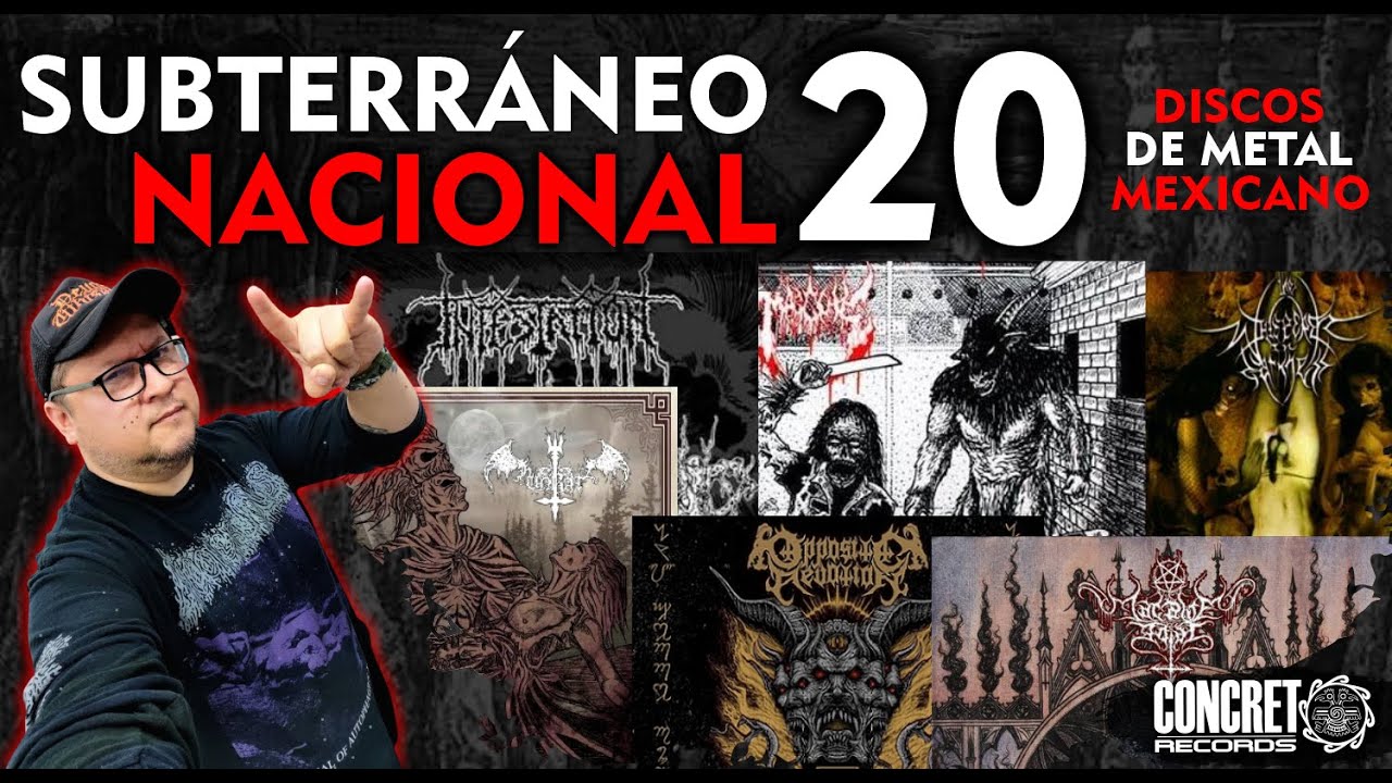 Subterr&aacute;neo Nacional!! 20 Discos de Metal Mexicano! 🔥💿🔥