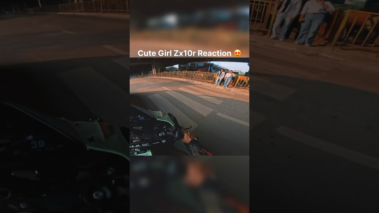 Zx10r reaction girl 😍 #reaction #zx10r #girl