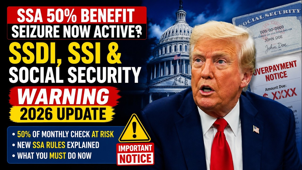 💸 SSA 50% Benefit Seizure NOW ACTIVE? SSDI, SSI & Social Security Warning 2026