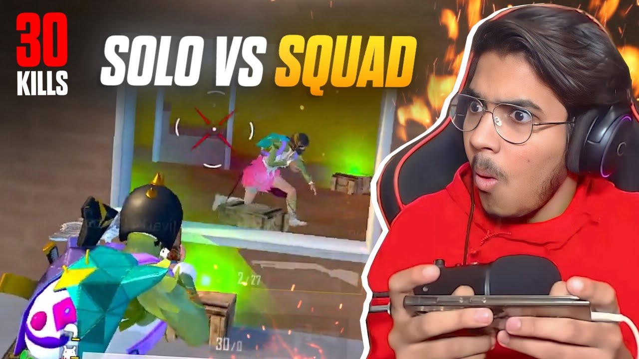30 Kills Solo Vs Squad Chicken Dinner | Professional chor in my match 😂