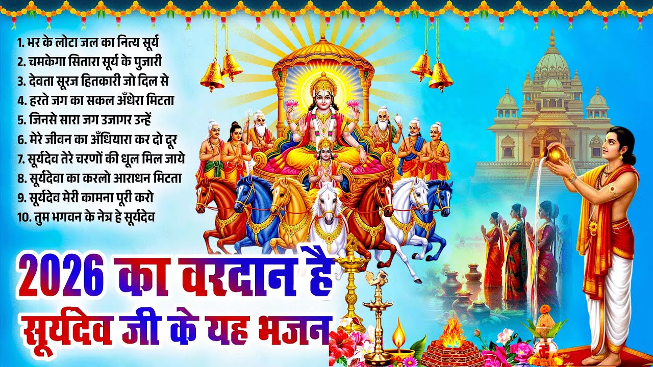 Nonstop Suryadev Bhajan 2026 | सूर्यदेव जी के भजन | रविवार के भजन | नए नए सूर्यदेव भजन | Suryadev