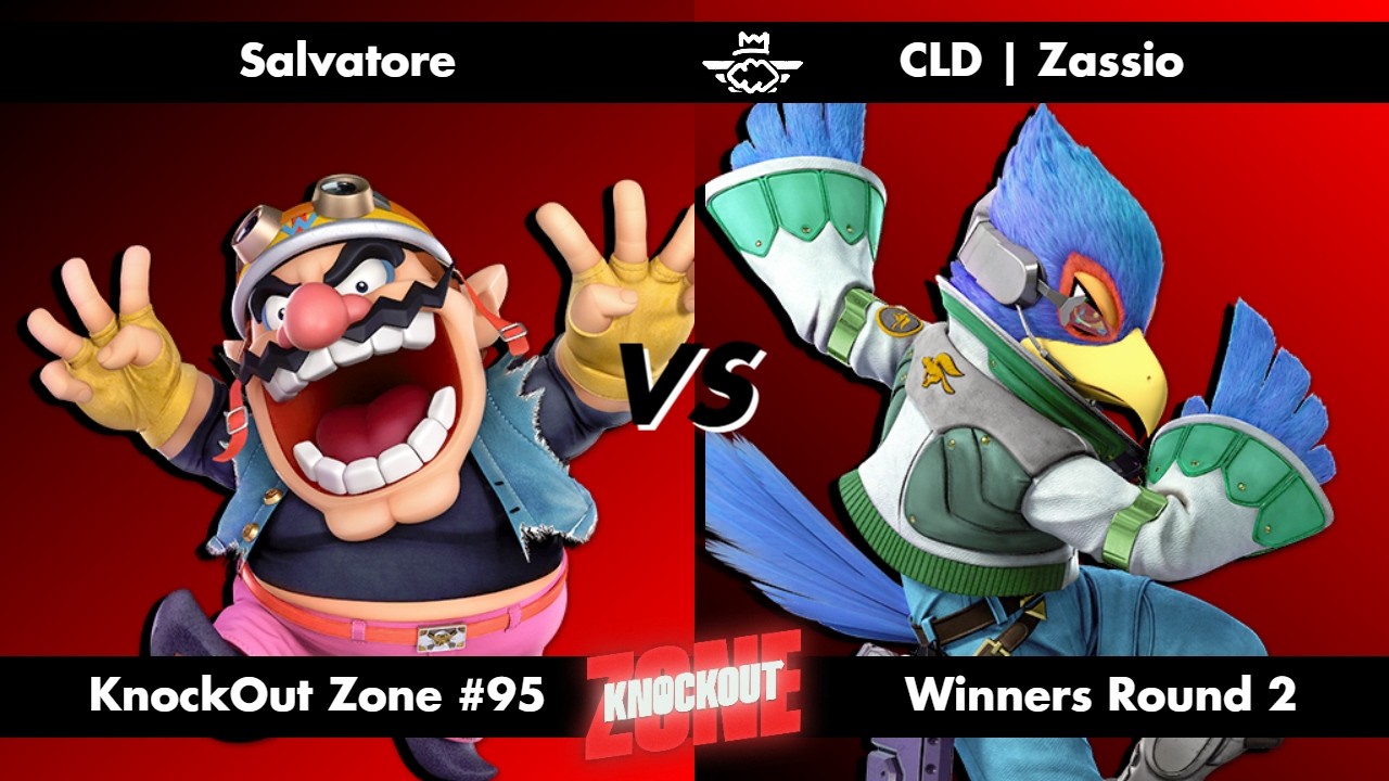 KnockOut Zone #95 - SSBU Winners Round 2 - Salvatore (Wario) vs Zassio (Falco)