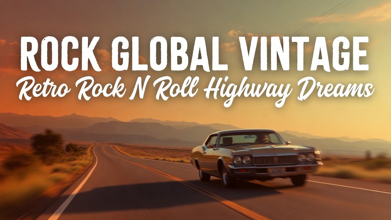Best Rock Global Vintage 🤘 Retro Rock N Roll Highway Dreams 🎸 Vintage 80s Freedom