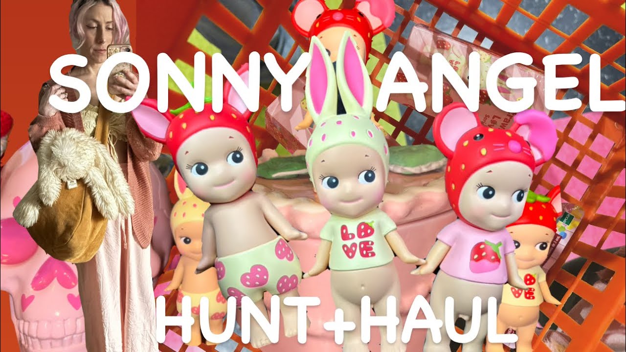 🩷SONNY ANGEL UNBOXING🩷🍓SONNY ANGEL Straberry Love Series Unboxing🍓✨Plushie Hunt Too!✨#toyjoy 