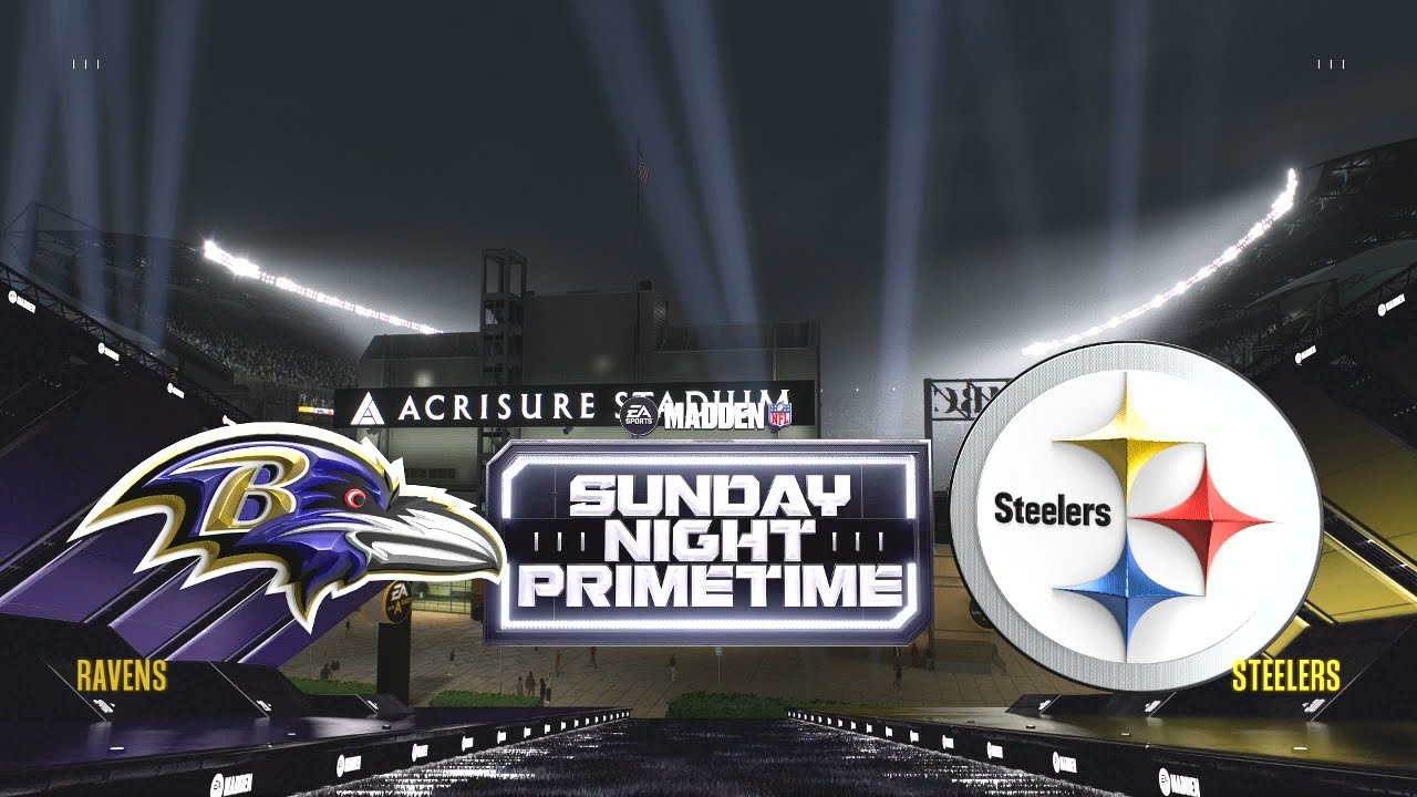 Madden NFL 26 - Baltimore Ravens Vs Pittsburgh Steelers PS5 Simulation Week 18 (Updated Rosters)