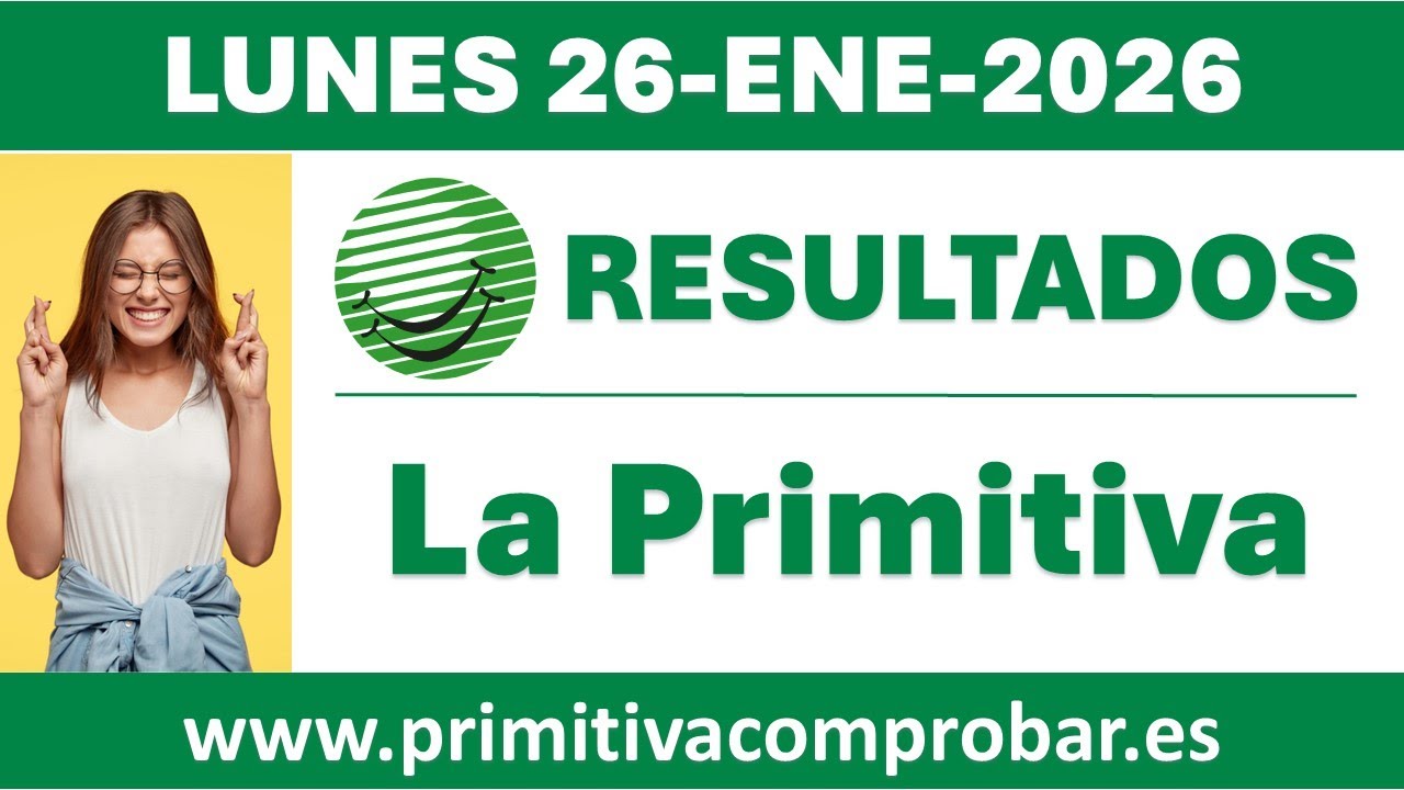 Resultado del sorteo La Primitiva del lunes 26 de enero de 2026