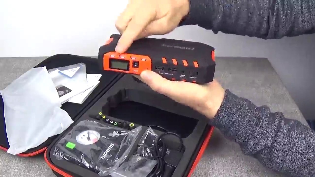 Suaoki G7 Plus 18000mAh Multi function Car Jump Starter Démarrage, Une batterie formidable