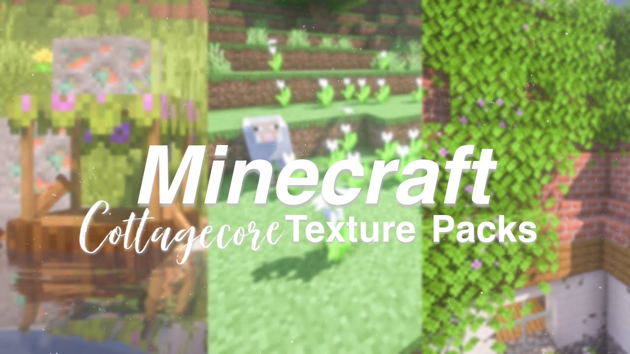 🌷 ☁️ Must Try CottageCore Texture Packs for Minecraft (Resource Packs, GUI Packs, and more)