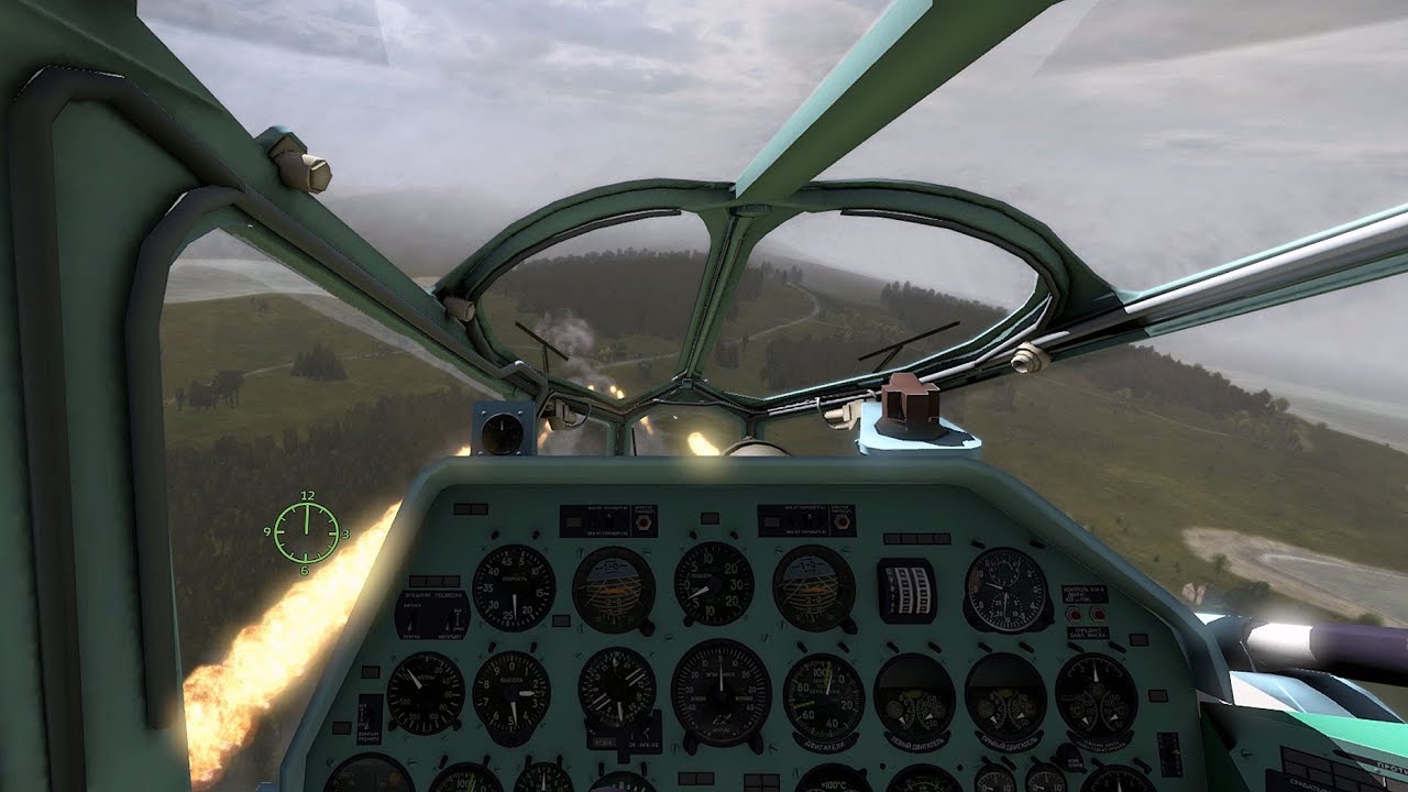 Trên buồng lái trực thăng Mi-24A của Việt Nam.