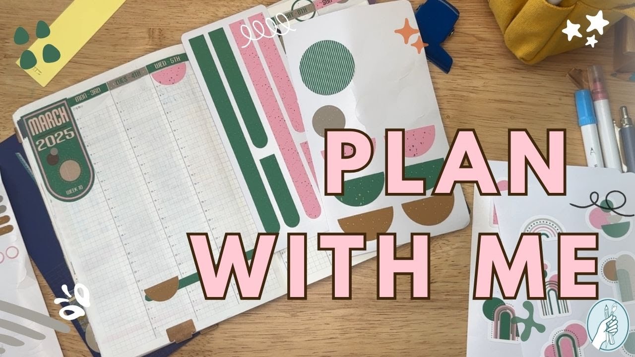 March Plan With Me: Before the Pen and Custom Stickers for my Hobonichi