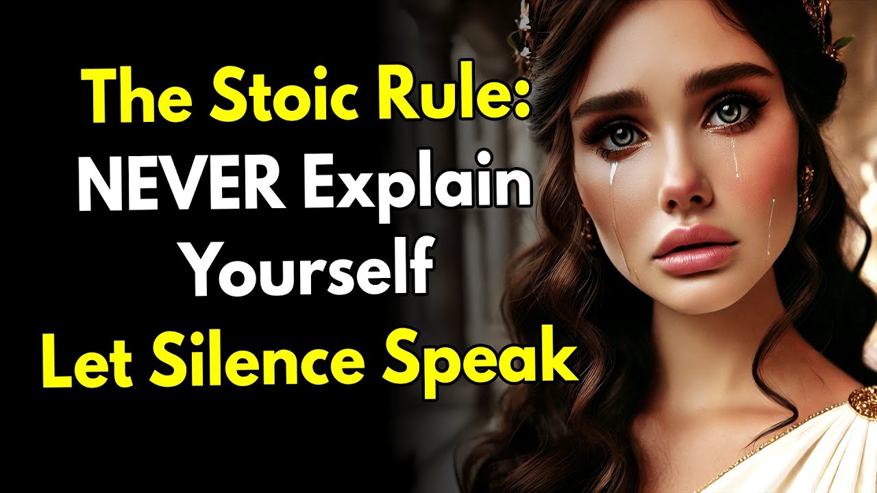 The Stoic Rule: NEVER Explain Yourself. Let Silence Speak.